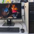 BHD 188,  HP Workstation Intel Xeon Double Processor 128GB RAM & 512GB SSD+2TB HDD 24"Borderless Mon