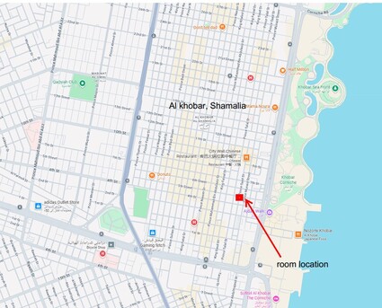 Al Khobar Al Shamalia, Rooms Available, SAR 850/month,  Furnished,  Big Room For Rent In A 2BHK Apartment | All Amenitiies