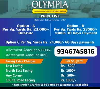 Hyderabad, Residential Plots, INR 23999,  200 Sq. Yard,  HMDA Plots For Sale In Shadnagar