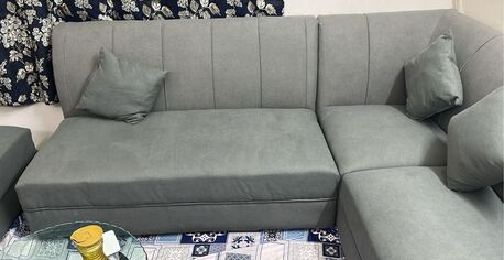 Hara, Furniture, SAR 800,  L Shape Sofa Set In Good Condition