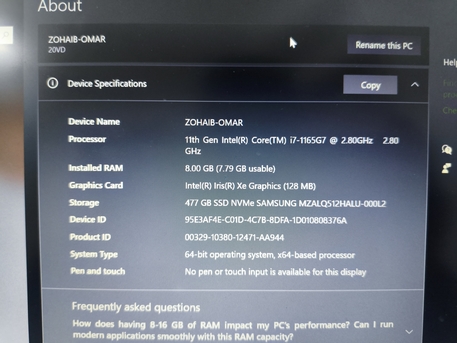 Riyadh, Computers, SAR 1900,  Lenovo ThinkBook 14 - I7 11Gen