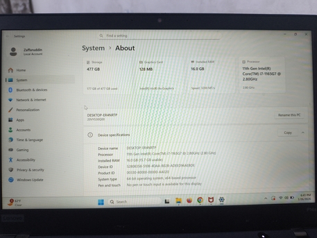 Riyadh, Computers, SAR 1900,  Lenovo ThinkPad P14 Gen 2, I7 11Gen , 16 GB Ram