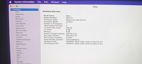 Makkah, Computers, SAR 2500, For Sale: Apple IMac 27" Retina 5K (Late 2015)