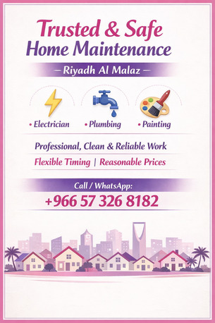 Al Malaz, Technical, Professional Home Maintenance Services &ndash; Riyadh (Al Malaz)