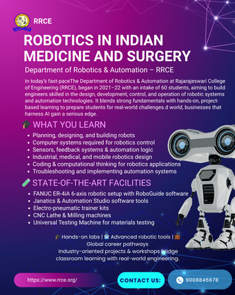 Bangalore, Education, Robotics In Indian Medicine And Surgery | Best Engineering Colleges In Bangalore | RRCE