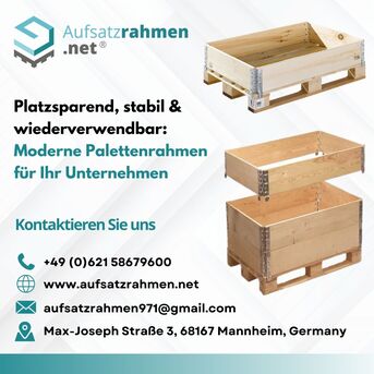 Berlin, Logistics, Platzsparend, Stabil & Wiederverwendbar: Moderne Palettenrahmen F?r Ihr Unternehmen