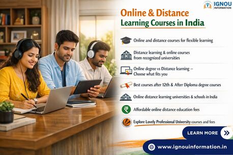 Noida, Education, Online Distance Education For Working Students