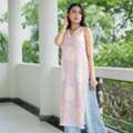 Stylish Pink Kurti For Women With Subtle Embroidery