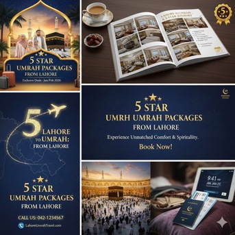 Lahore, Tickets, PKR 290300,  4 Star Umrah Packages From Lahore &ndash; Experience Luxury, Comfort, And Spiritual Peace