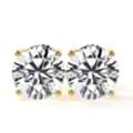 USD 920,  Round Shape Lab Diamond Stud Earrings - Buy Now