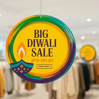 Bangalore, Printing, Circle Shape Danglers