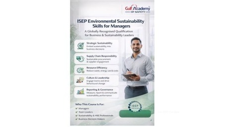Sharjah, Lessons Offered, Drive Profit & Planet: ISEP Manager Sustainability Skills