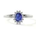 USD 1397,  14K White Gold Engagement Rings With Sapphire Online - GemsNY
