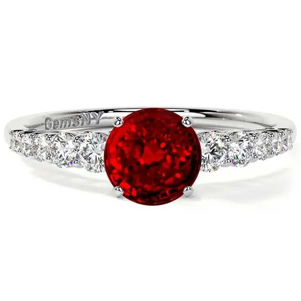 New York, Jewelry, USD 10350,  Stunning Ruby Engagement Ring For Your Special Moment