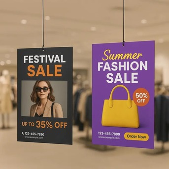 Bangalore, Printing, Rectangle Shape Danglers