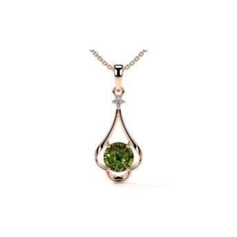 New York, Jewelry, USD 8617,  14K Rose Gold Alexandrite Pendant