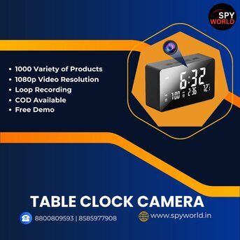 New Delhi, Electronics, INR 5000,  Table Clock Spy Camera Shop In Kalkaji &ndash; 8585977908 - Get Best Offers 2025