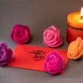 USD 54,  Elegant Handmade Felt Valentine&rsquo;s Roses For Lasting Love