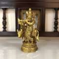 INR 1245,  Buy Premium Krishna Idol Brass For Spiritual Decor &ndash; Yathashilpam