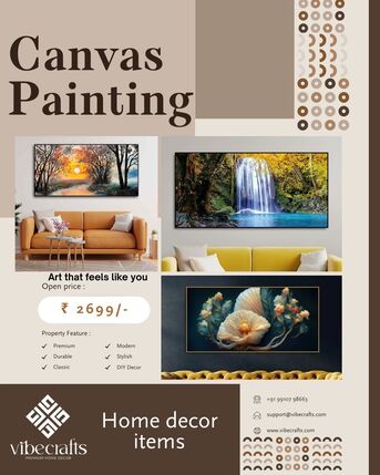 Mumbai, Furniture, INR 2699,  Canvas Paintings That Instantly Upgrade Your Home &ndash; Vibecrafts