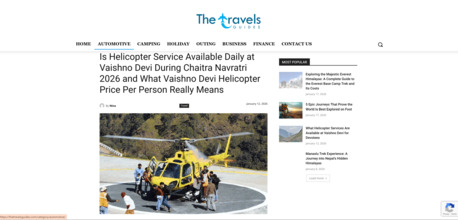 Mumbai, Travel, Is Helicopter Service Available Daily At Vaishno Devi During Chaitra Navratri 2026?