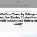 Can Children Travel By Helicopter To Vaishno Devi During Chaitra Navratri 2026?