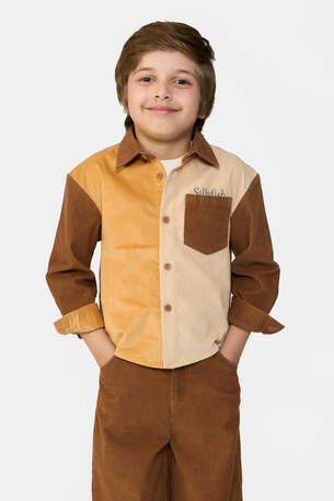 Mumbai, Clothing & Accessories, INR 1954,  Panelled Cord Overshirt