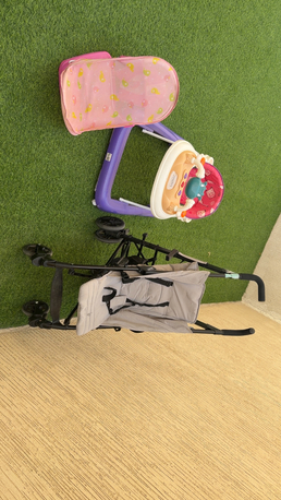 Jubail, Baby & Kid Stuff, SAR 150,  Pram Walker And Bathing Tub All Together
