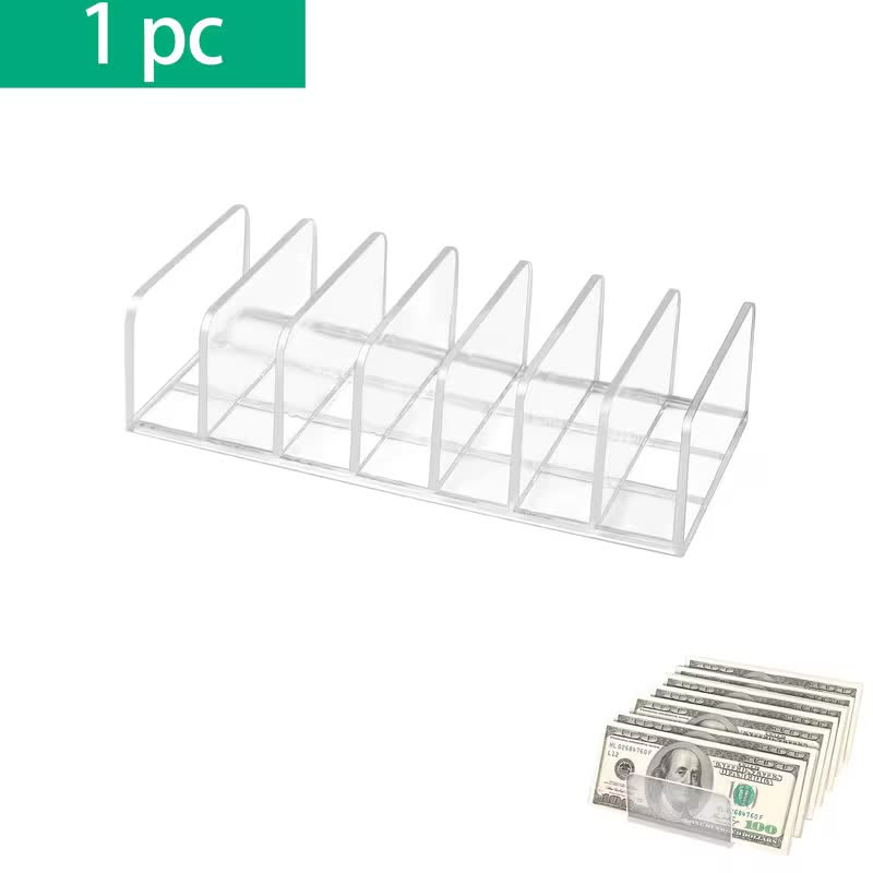 Manama, Collectibles, BHD 2,  Mail Organizer Plastic Desk Cash Tray, 7 Section Divided Vanity Organize Holder