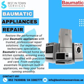 Dubai, Appliance Repair, Baumatic Home & Kitchen Appliances Repair Services
