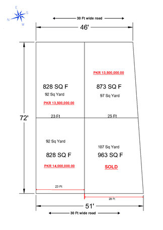 Karachi, Residential Plots, PKR 13500000,  97 Sq. Yard,  RESIDENTIAL PLOTS FOR SALE