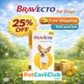 USD 37,  Cheapest Bravecto For Dogs - 25% OFF + Free Shipping - PetCareClub