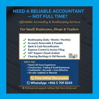 Al Aziziyah, Accounting, ❗ NEED AN ACCOUNTANT &mdash; BUT NOT FULL-TIME?
