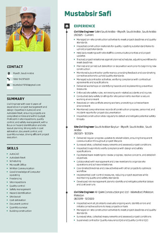 Riyadh, Job Seekers, Civil Site Engineer 6+ Years Experience