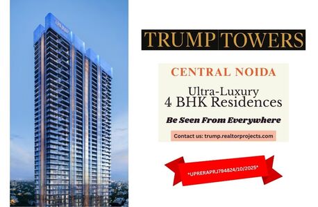 Noida, Real Estate For Sale, INR 180000000,  4 BR,  2800 Sq. Feet,  Trump Towers Central Noida | Elite 4 BHK Apartments Skyline Serenity