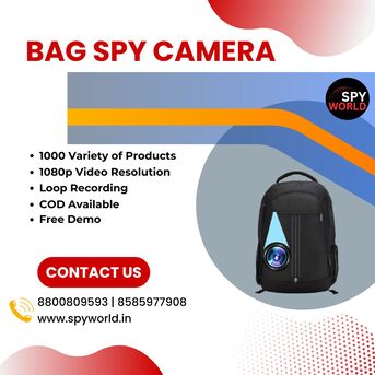 New Delhi, Electronics, INR 6000,  Best Bag Spy Camera Dealer In Nehru Place - 8585977908 - Spy World