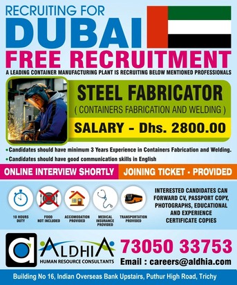 Mumbai, Jobs, Free Recruitment - Dubai