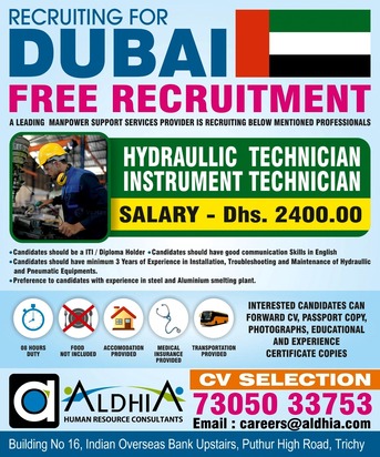 Mumbai, Jobs, Free Recruitment - Dubai
