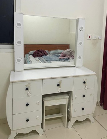 Riyadh, Household Items, SAR 1100,  House Hold Item. Bed With Mattres Dressing Table Wardrobe Sofa Coffee Table Dining Table