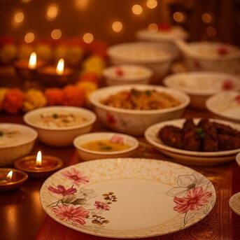 Punjab, Household Items, Premium Crockery Dinner Set For Elegant Dining | Comfy Homes