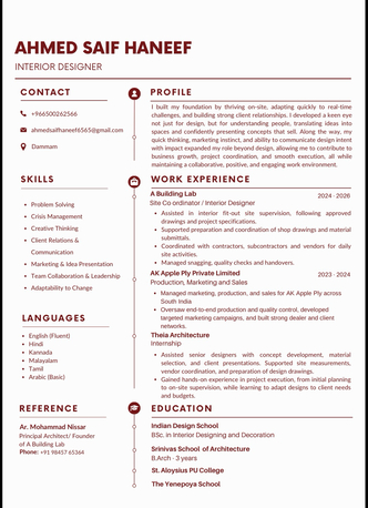 Dammam, Job Seekers, Interior Design