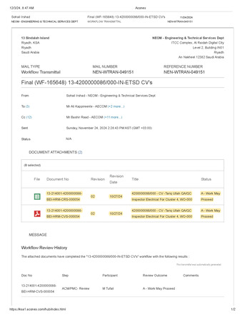 Makkah, Job Seekers, QC Inspector/ Engineer Electrical, ICT And ELV NEOM Approved, 7 Years Of Experienced.