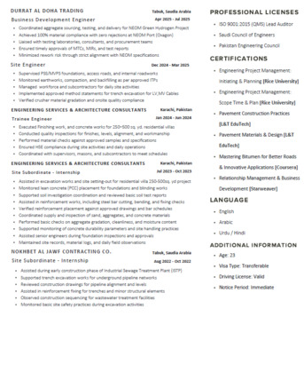 Riyadh, Job Seekers, Civil Engineer | Business Development | NEOM & EPC Experience