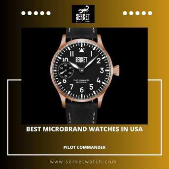New York, Watches, USD 329,  Buy Best Microbrand Watches In USA &ndash; Serket Pilot Commander Collection