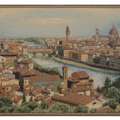 USD 77,  Florence & Arno River Italian Landscape Tapestry Wall Art