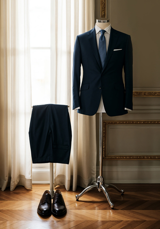 Haryana, Clothing & Accessories, INR 10000,  Elegant Navy Blue Men&rsquo;s Suit | Premium Tailored Formal Wear By Styleoxa