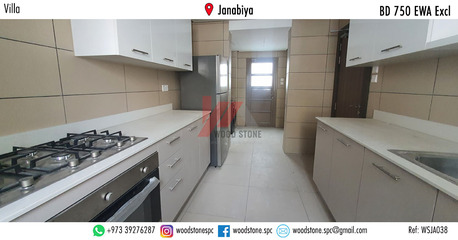 Janabiya, Villas, BHD 750,  220 Sq. Meter,  Semi-furnished 4 Bedroom Villa, Janabiya - BD 750 Excl WSJA038
