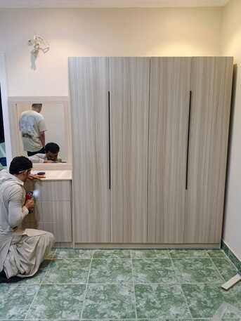 Jeddah, Furniture, SAR 600,  4-Door Wardrobe &ndash; Spacious Storage With A Modern Look