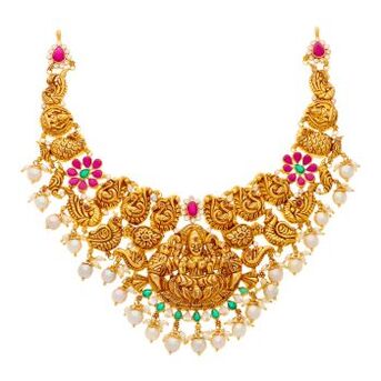 Visakhapatnam, Jewelry, INR 442811,  Shop 12 Gram Gold Necklace Designs With Price | CMR Jewellery