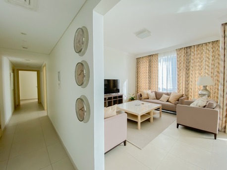Dubai, Apartments/Houses, AED 225000/year,  Furnished,  2 BR,  Modern Sea-View Furnished 2BR+Maid | Price  Neg